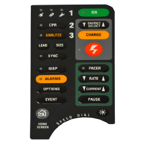 Lifepak 15 Main Keypad (AED, Pacing, NIBP)